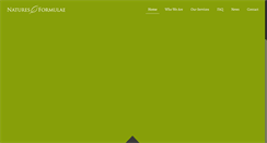 Desktop Screenshot of naturesformulae.com
