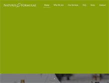 Tablet Screenshot of naturesformulae.com